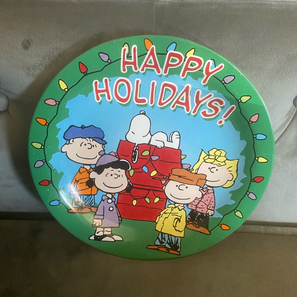 Peanuts Holiday Plate
